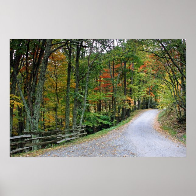 Die Straße ist weniger gereist Poster (Vorne)