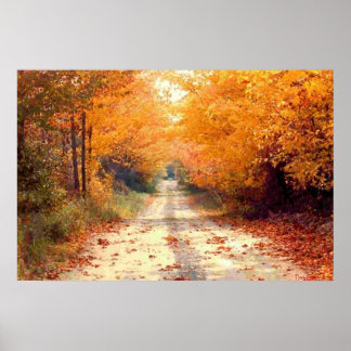 Die Straße ist weniger gereist Poster