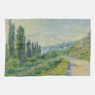 Die Straße nach Vétheuil (von Claude Monet) Geschirrtuch