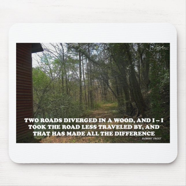 DIE STRASSE REISTE WENIGER MOUSEPAD (Vorne)