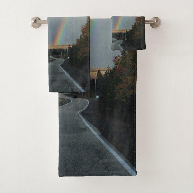 Die Straße unter dem Regenbogen Badhandtuch Set (Insitu)