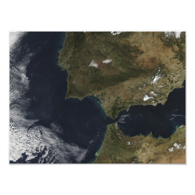 Die Straße von Gibraltar Fotodruck (Vorne)