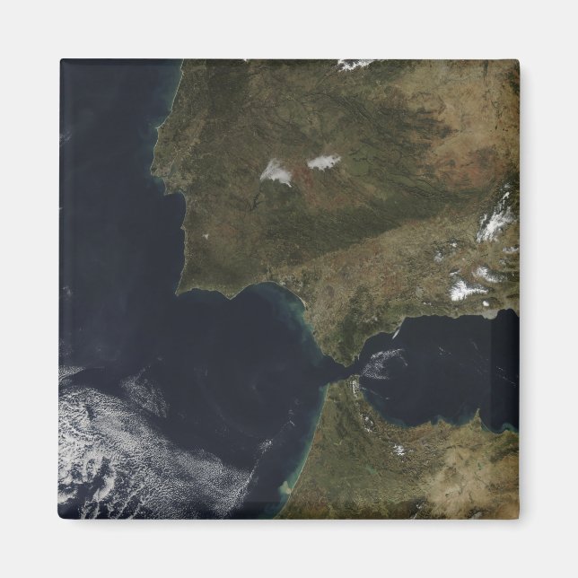 Die Straße von Gibraltar Magnet (Vorne)