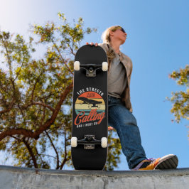 Die Straßen rufen an und ich muss gehen - Retro Skateboard