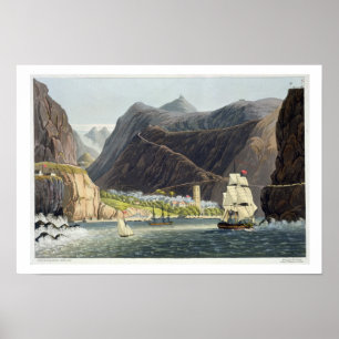 Die Straßen, St. Helena, graviert von Robert Poster