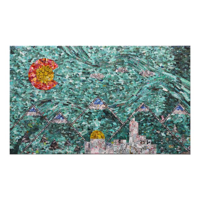 Die Straßen von Denver 35x21 Foto drucken (Vorne)