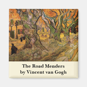 Die Straßen von Vincent van Gogh Magnet