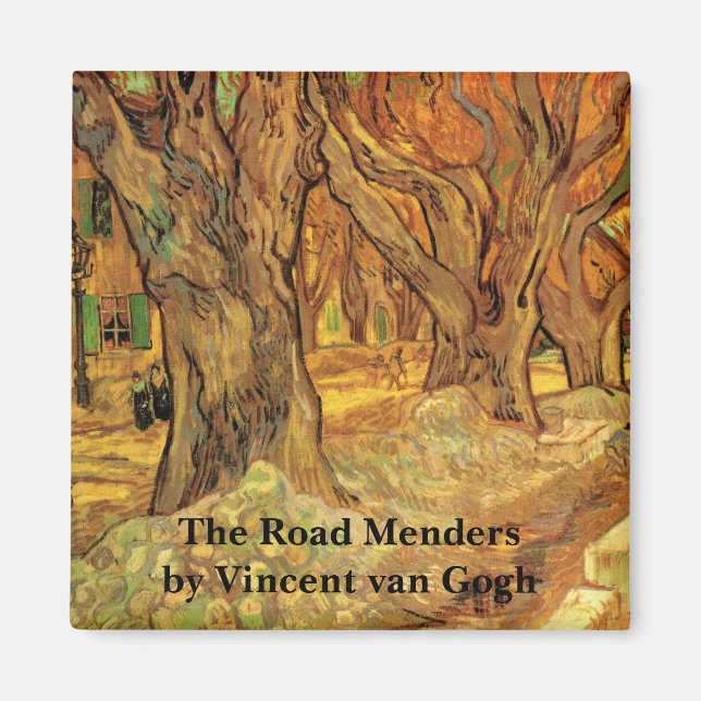 Die Straßen von Vincent van Gogh Magnet (Vorne)