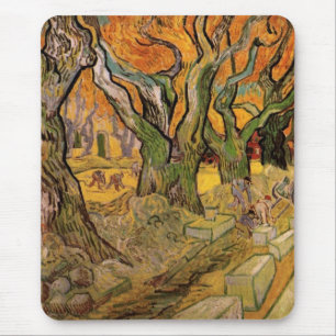 Die Straßen von Vincent van Gogh Mousepad