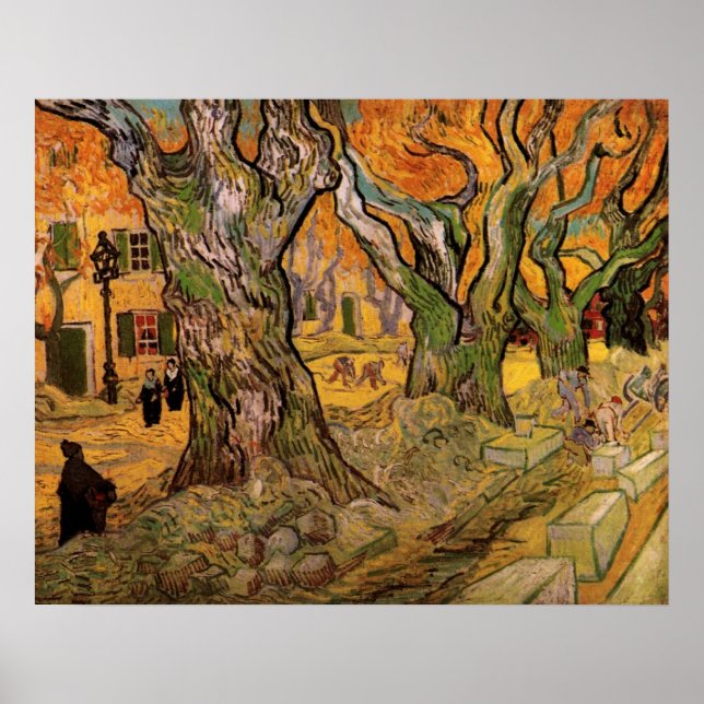 Die Straßen von Vincent van Gogh Poster (Vorne)