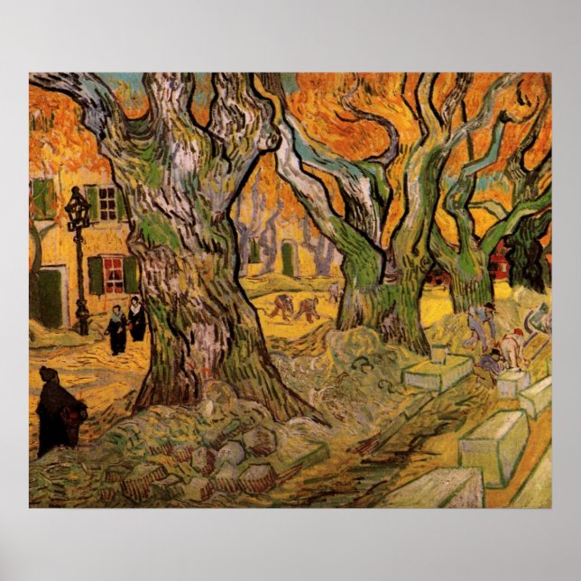 Die Straßen von Vincent van Gogh Poster (Vorne)