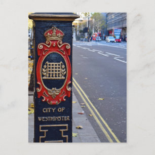 Die Straßen von Westminster - London Postkarte