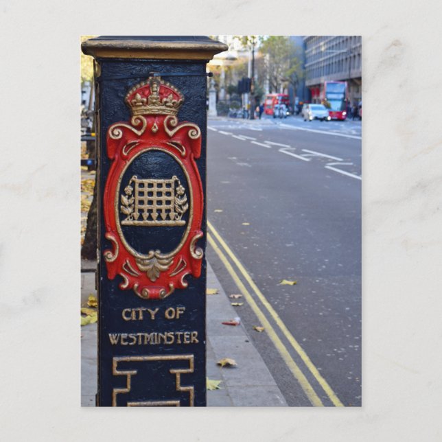 Die Straßen von Westminster - London Postkarte (Vorderseite)