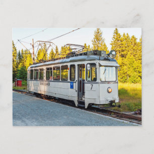 Die Straßenbahn in Trondheim. Veteranenwagen Nr. 7 Postkarte
