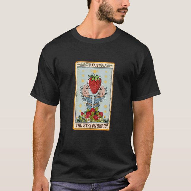 Die Strawberry-Tarot-Karte Vintager Kernstück T-Shirt (Vorderseite)