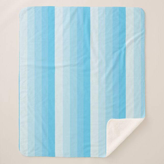 Die Streifen in türkisfarbenen Tönen Sherpadecke (Vorderseite)