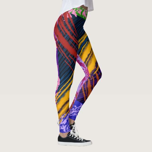 Die Streifen  Leggings (Rechts)