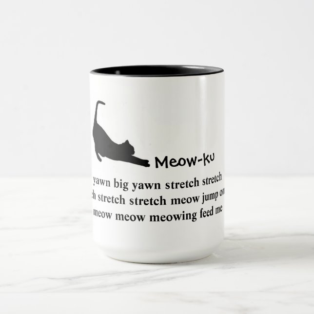 Die Stretch: Meow-ku Cat-Tasse Tasse (Zentrum)