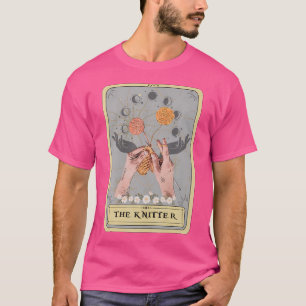 Die Strick-Tarotkarte Strickgarn-Handwerk T-Shirt