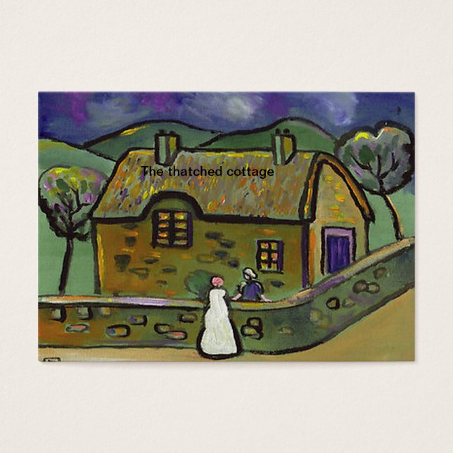 (Die strohgedeckte Hütte) (Vorderseite)