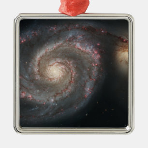 Die Strudelgalaxie (M51) und Begleitergalaxie Silbernes Ornament
