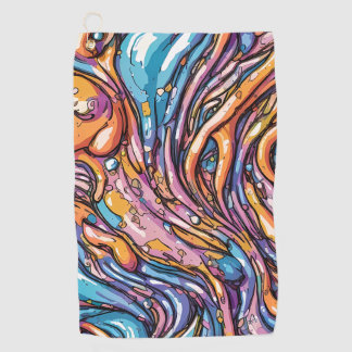 Die Struktur des Anime-Schmelzkunststoffes, lebhaf Golfhandtuch