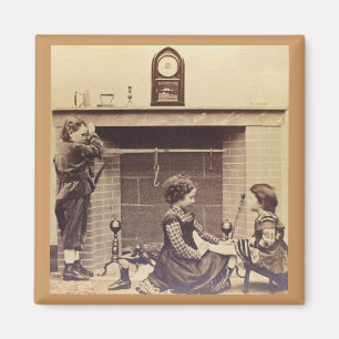 Die Strümpfe wurden mit Sorgfalt vom Schornstein h Magnet