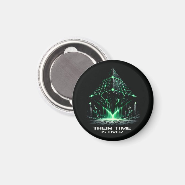 Die stummen Gräber Cyber-Ägyptologie Magnet (Vorderseite/Rückseite)