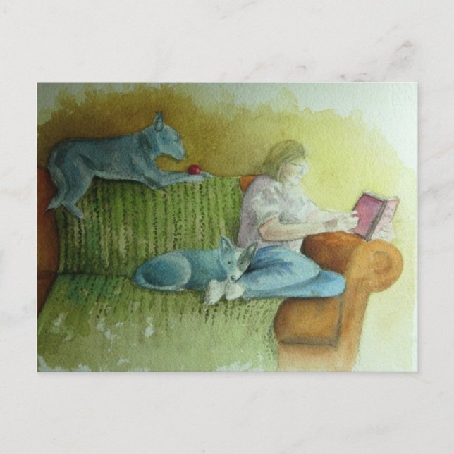 Die Stunde der Reading Postkarte (Vorderseite)