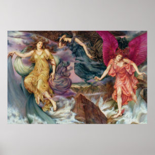 Die Sturmgeister von Evelyn De Morgan Poster