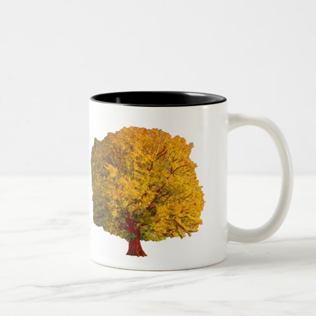 Die Suche-Baum-Tasse Zweifarbige Tasse (Rechts)