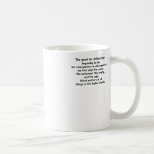 Die Suche nach dem Anfang der Philosophie ist die  Kaffeetasse