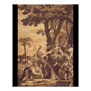 Die Suche nach Mose aus dem Buch der Exodus Poster