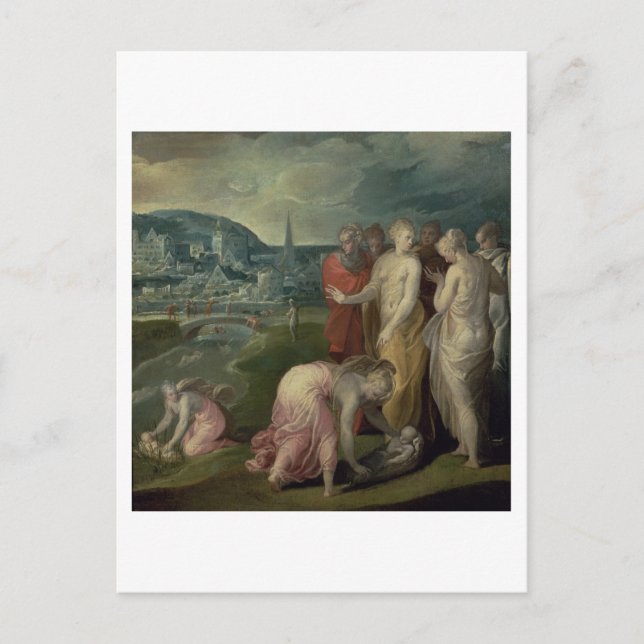 Die Suche nach Mose (Öl auf Leinwand) Postkarte (Vorderseite)