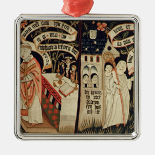 Die Suche nach Wahrheit, Deutscher, c.1490 Silbernes Ornament