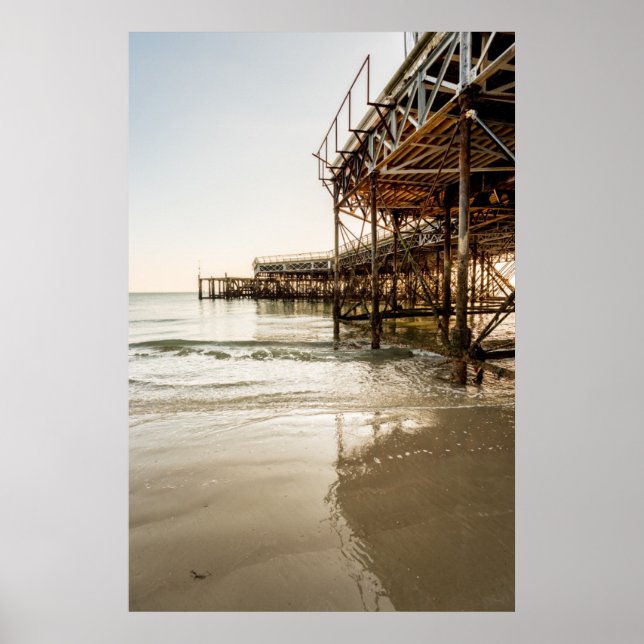 Die Süd-Parade-Pier an der Küste im Südmeer Poster (Vorne)
