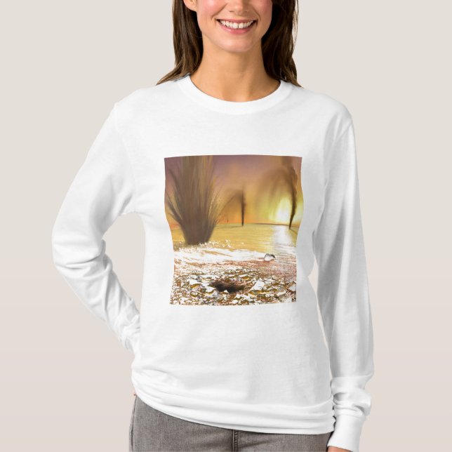 Die südliche Eismauer am Mars T-Shirt (Vorderseite)