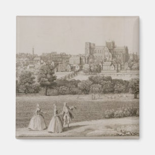 Die Südostaussicht von Rippon, 1731-48 (Linie e Magnet