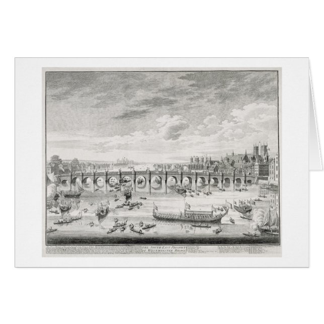 Die Südostaussicht von Westminster-Brücke - BO (Vorderseite (Horizontal))