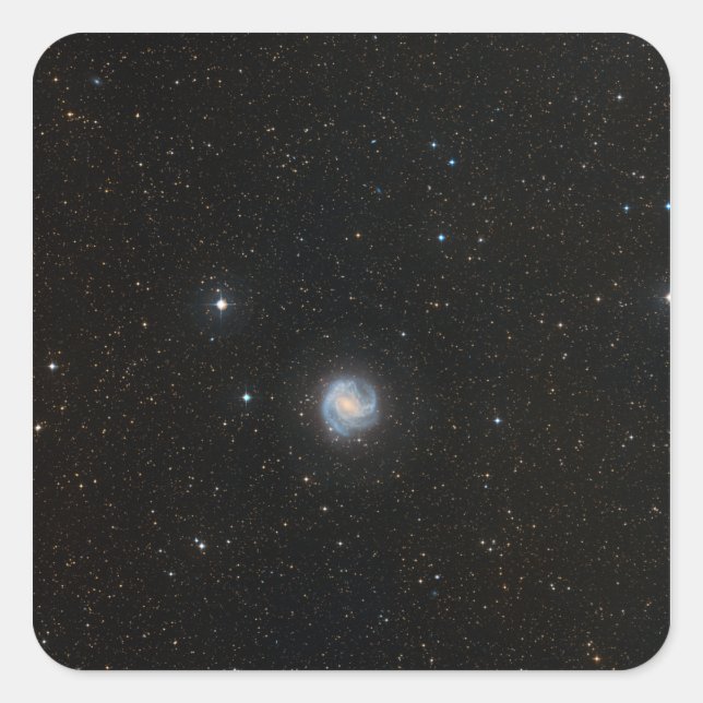 Die Südpinradgalaxie 2 Quadratischer Aufkleber (Vorderseite)