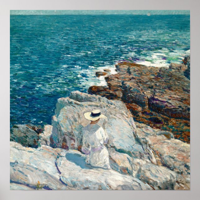 Die Südufer, appliziert von Childe Hassam Poster (Vorne)