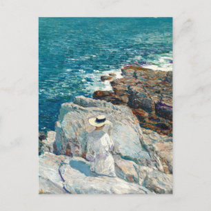 Die Südufer, appliziert von Childe Hassam Postkarte