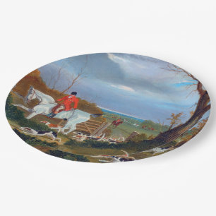 Die Suffolk-Jagd 1833 Fuchsjagd-Papierteller Pappteller