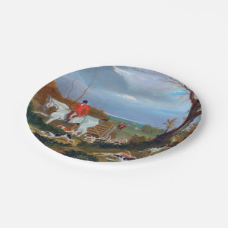 Die Suffolk-Jagd 1833 Fuchsjagd Pappteller