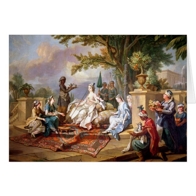 Die Sultanine gedient von ihren Eunuchen (Vorderseite (Horizontal))