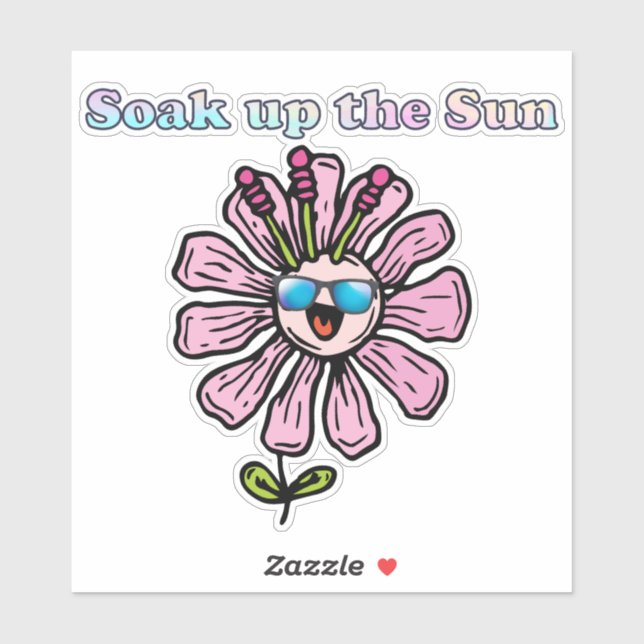 Die Sun-Gefärbte Krawatte aufsaugen Aufkleber (Blatt)