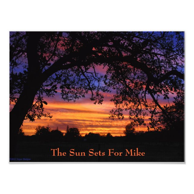 Die Sun-Set für die Mike Fotodruck (Vorne)