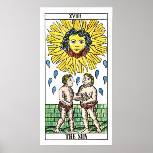 Die Sun-Tarot-Karte Poster