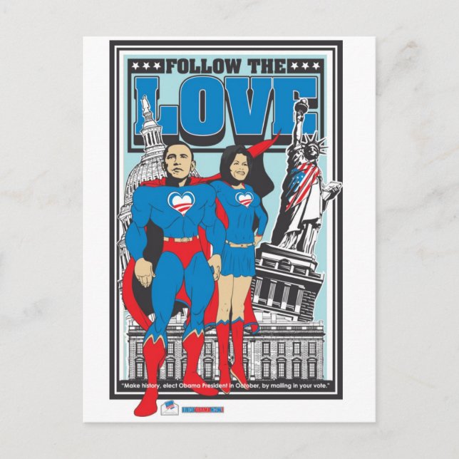 Die Superobamas Postkarte (Vorderseite)