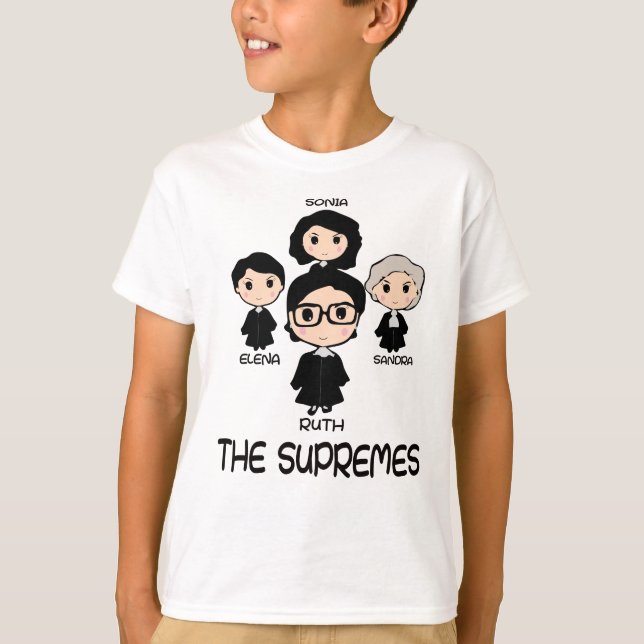 DIE SUPREMES Gericht-Gerechtigkeit RBG niedlich T-Shirt (Vorderseite)